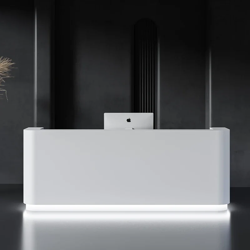 Beauty Institute Luxury Reception Desks Workbench Seating Checkout Reception Counter Business Banconi Reception Furniture