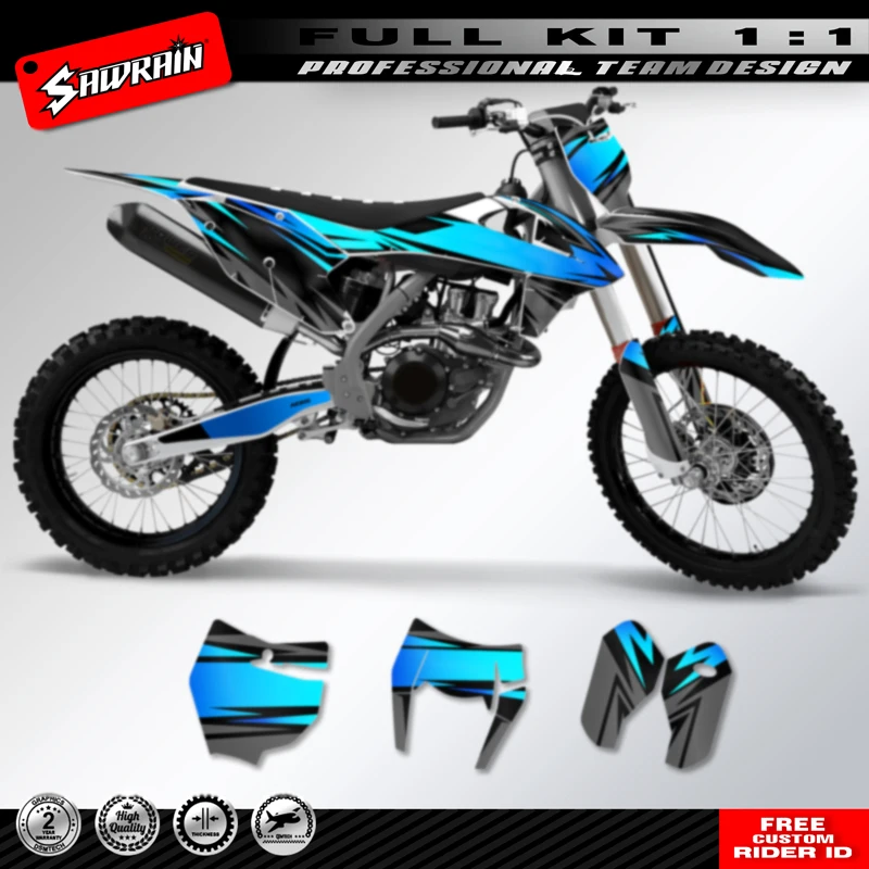 

Sawrain Motorcycle Custom Team Graphics Backgrounds Decals Kit For KTM SX SXF 2016 2017 2018 EXC XCW 2017 2018 2019