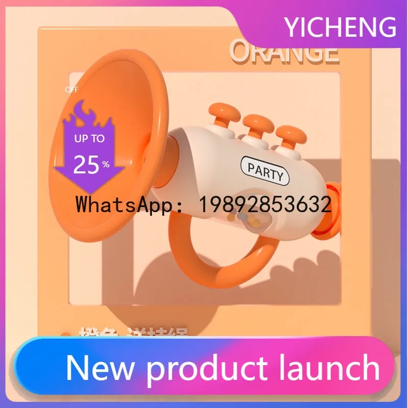 

Маленькая игрушечная труба для детей 0-1 года, губная гармошка-свисток для младенцев, игровой инструмент для малышей