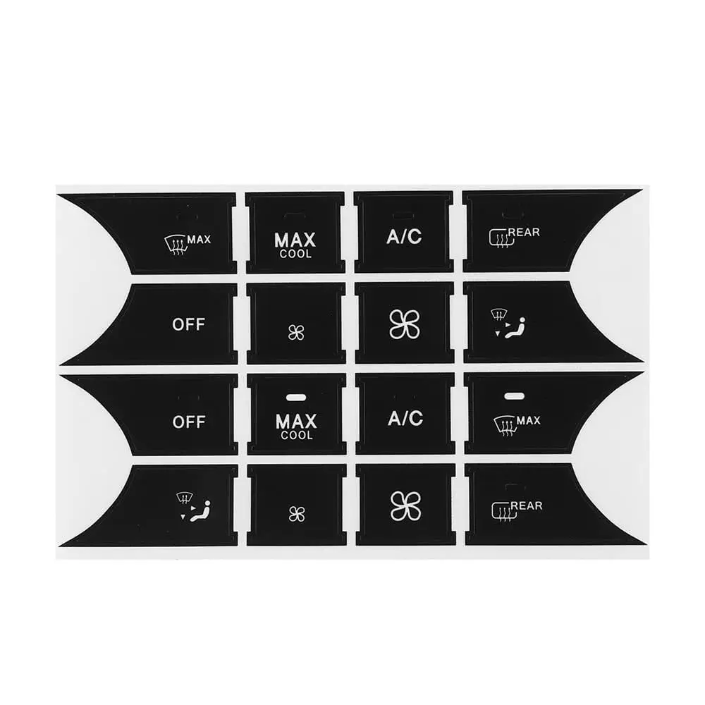 

Steering AC Climate Window Radio Button Repair Stickers Kit for Mercedes Benz V2