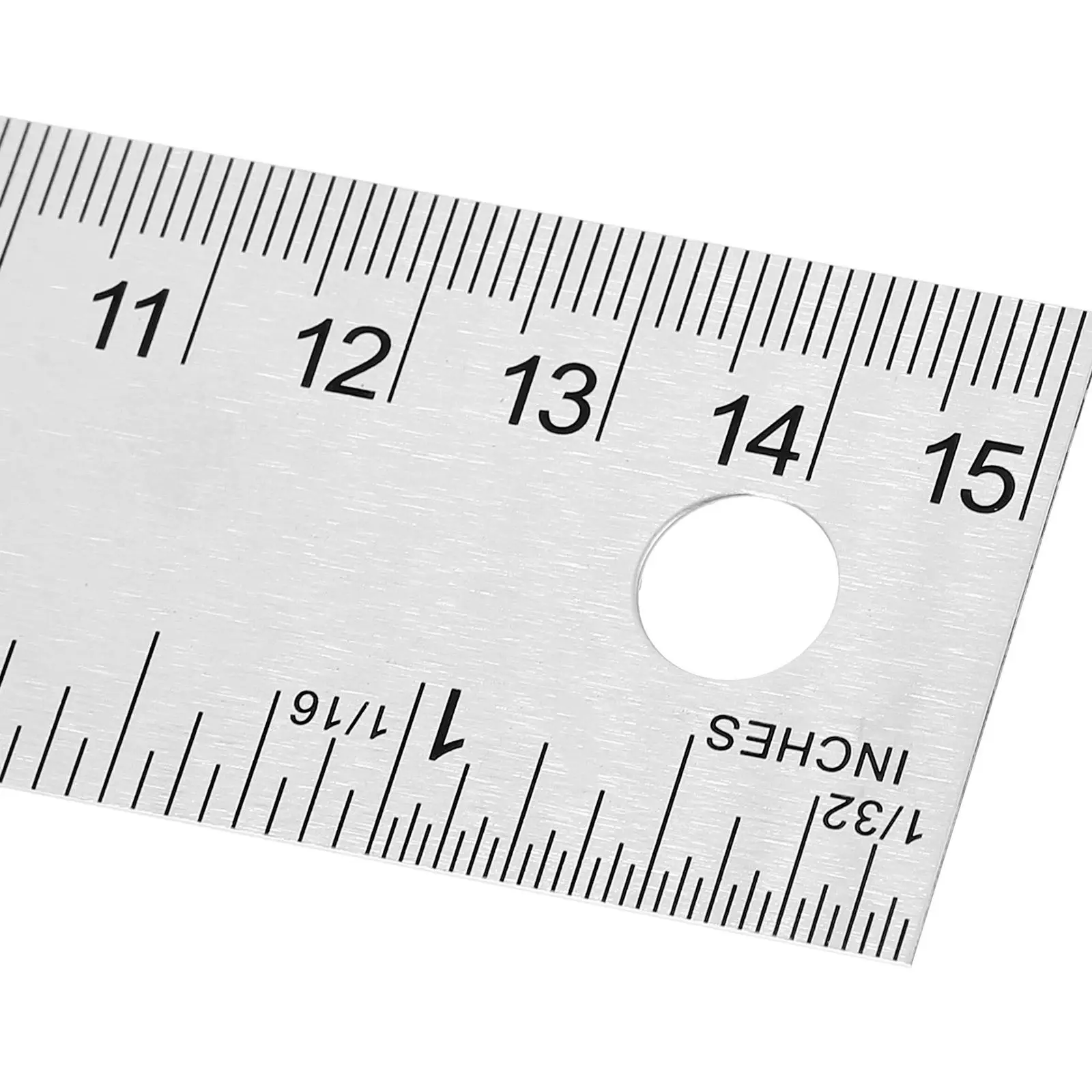 Stainless Steel Cork Back Metal Ruler Inches Centimeters Measuring Tool Office Supplies Student Stationery Mm Straight Rulers