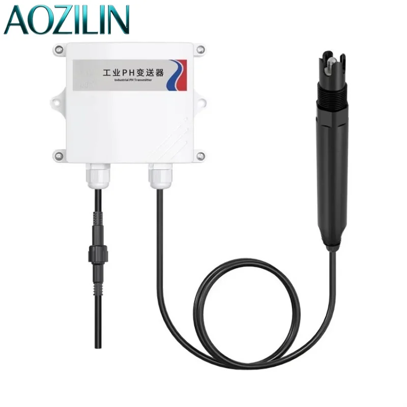 AOZILIN Multi Signal Industrial PH Transmitter 4-20mA 0-5/10V RS485 Online Water PH Detector With Various Electrodes