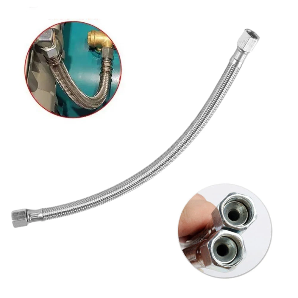 1PC Air Compressor Tube สแตนเลส 350 มม.Air Compressor ยืดหยุ่นท่อ Air ปั๊มตรวจสอบวาล์วเชื่อมต่อท่อ