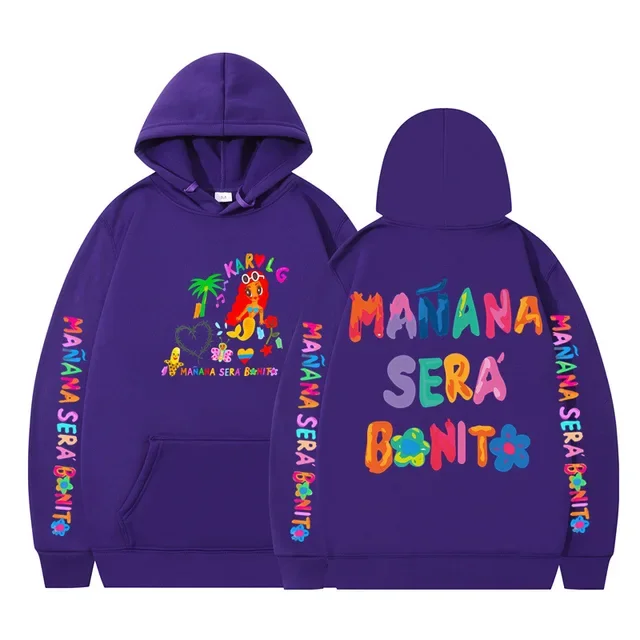 Manana Sera Bonito Karol G Unisex Couple Hoodies Hooded Casual Fan Club Sweatshirts Top Sales Street Campus Breathable