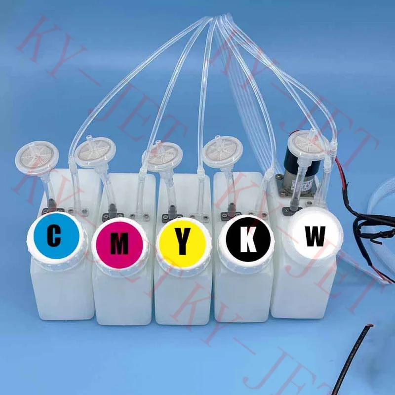 250ml Ink Tank L1800 L1390 Stirrer Motor Filter Circulation Ciss Printer A3 DTF DTG White With Mixer Timer With Power