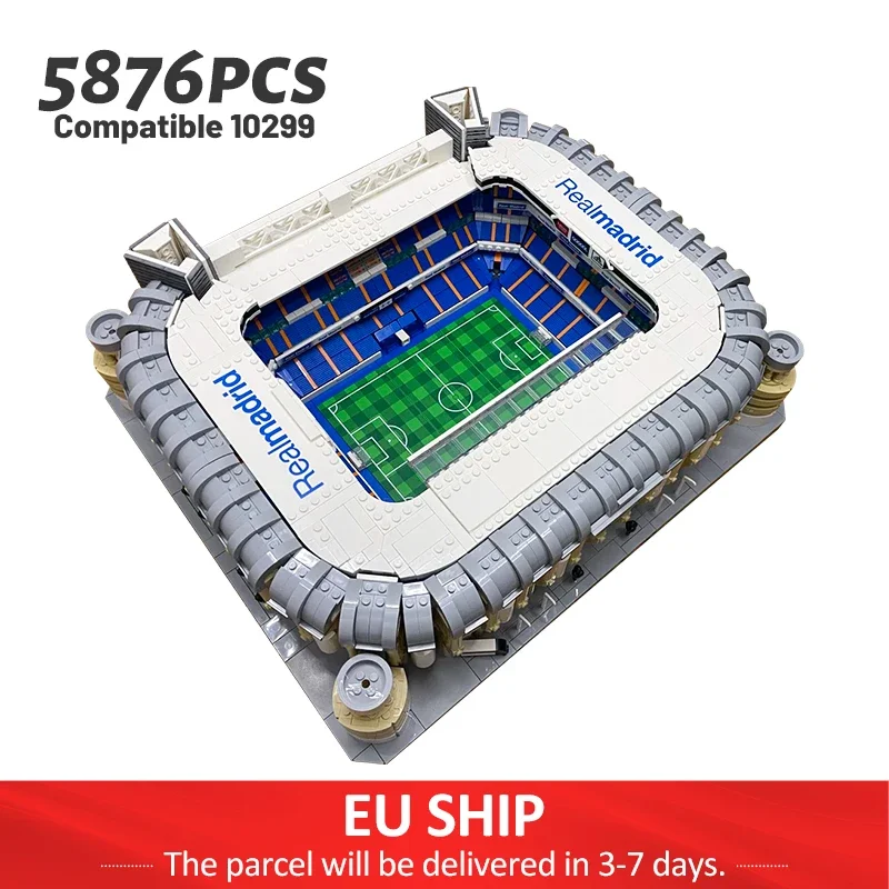 5876 pièces idées célèbre stade Bernabeu modèle bloc de construction modulaire point de terre briques à monter soi-même enfants jouet cadeaux de noël compatibles 10299