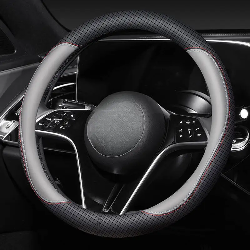 غطاء عجلة قيادة السيارة قابل للتنفس لسيارة Mercedes-benz C-class لنماذج Renault Triber 2010-2024 والمزيد 38cm15in #1