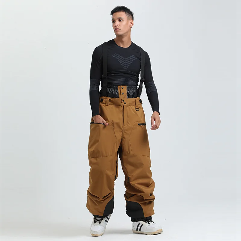 Lose Winddicht Skifahren Hosen Verdickung Warme Ski Overalls Männer Winter Neue Schnee Kleidung Wasserdichte Hose Outdoor Snowboard Hosen – Detail 4