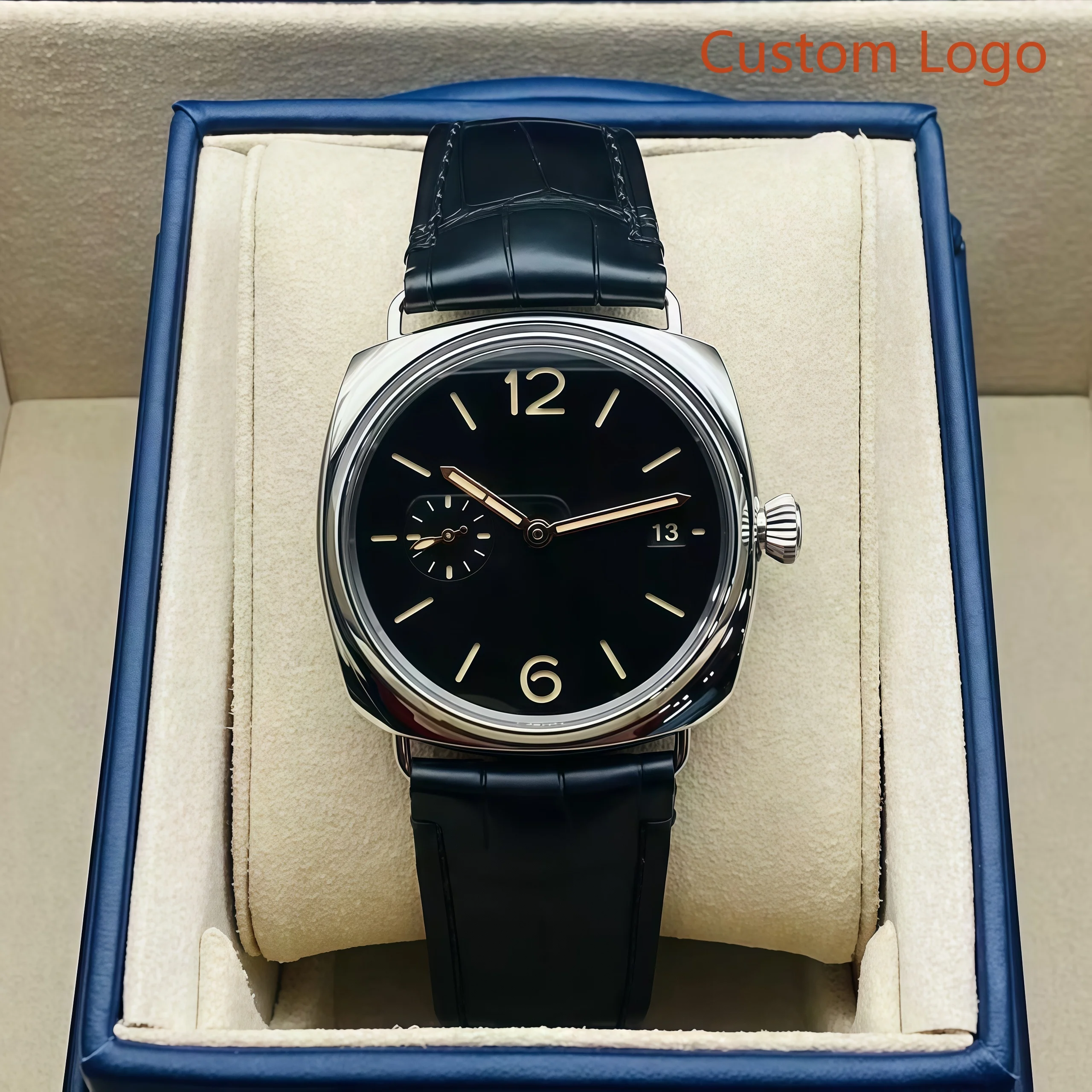 

LONG GE Men Carbon Fiber Automatic Diving Watch Small Second Date Display Military Sports Outdoor Male Customized Watches