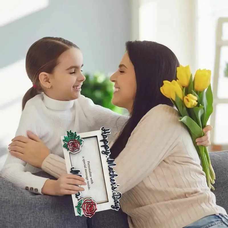 Cartera para fotos, tarjetero para el día de la madre feliz, soporte para dinero DIY para mamá, bolsa para dinero, organización de efectivo, billetera para mamá