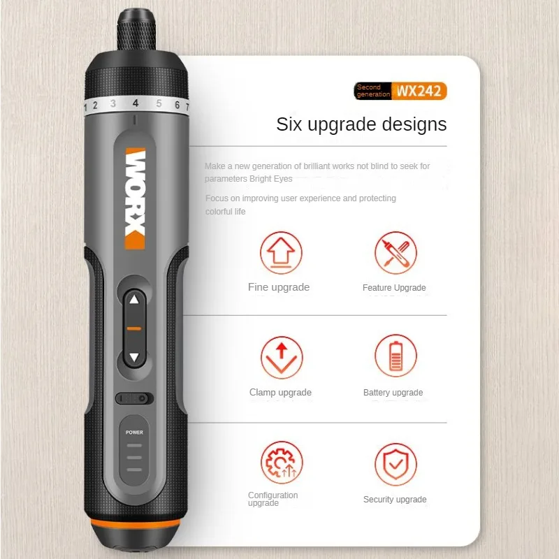 Xiaomi Worx 4V Electrical Screwdriver Set WX242 Smart Cordless Power Screw Driver Mini Electric Drill Home Repair Power Tools