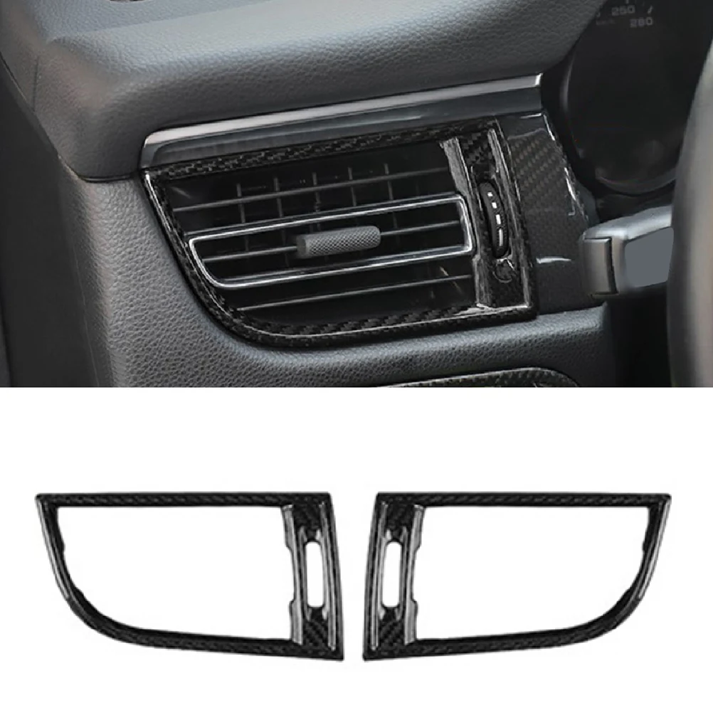 سيارة ألياف الكربون اليسار واليمين التيار المتناوب منفذ الهواء تنفيس إطار الكسوة ملحق ل 2015-2020 ماكان #4