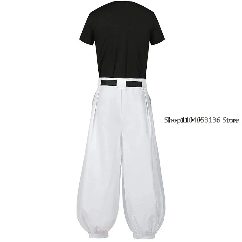 Jujutsu JJK Manga Anime Fushiguro Toji Satoru Gojo Cosplay Costume Wig T-shirt Pants Rose Net Halloween Christmas