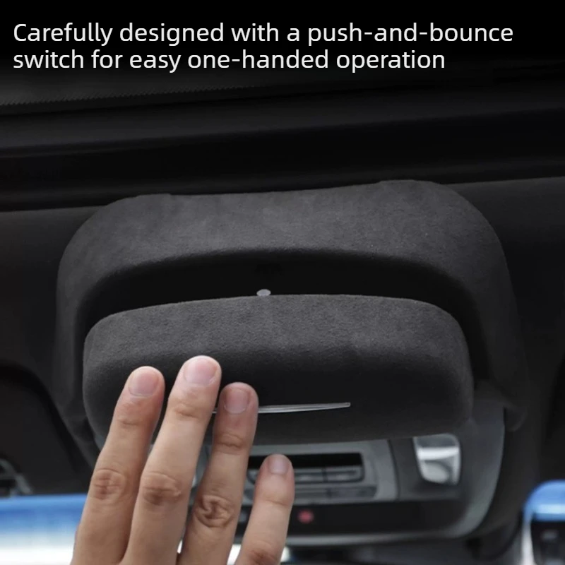 For Cadillac CT5/CT4 Glasses Case Sunglasses Storage Clip Change Decorative Car Roof Storage Box Card Accessories Supplies Tools
