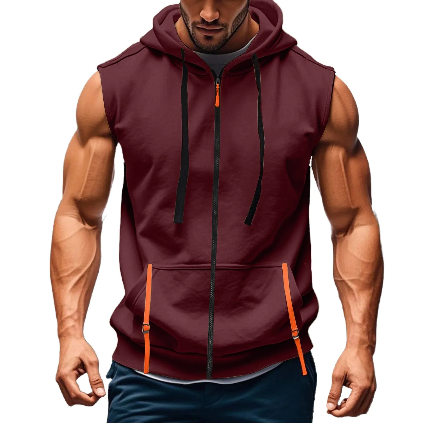 

Men'S Vest Waistcoat Casual Hooded Vest And Pullover Camisas De Hombre Men'S Shirt Polos Para Hombre Chemises Men'S Clothing