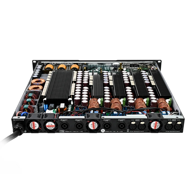 Digital Power Amplifier Dante Optional High End Multi Function Dsp D4-3500 1U Digiial Amplifier 4 Channel Pro Audio Big Power