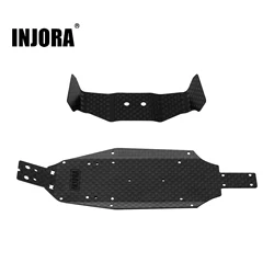 INJORA Carbon Fiber Chassis Rear Wing for 1/24 Buggy Losi Micro-B