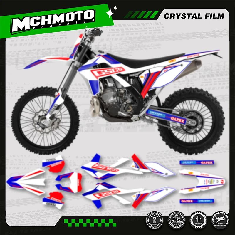 

MCHMFG for GASGAS EC MC 250 300 2012 2013 2014 2015 -2017 Custom Team Graphics Adhesive Decals for 3M Stickers Kit 008