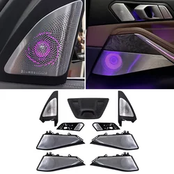 LED Audio Cover For BMW G05 X5 G07 X7 Series Front Rear Door Glow Tweeter Luminous Speaker Cover Night Lighting shine SpeakerKit