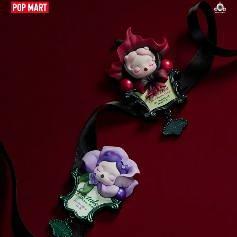POP MART SKULLPANDA Petals In Four Acts Series Fridge Magnet Mystery Box Genuine Blind Box Guess Toy Bag Ornament Figurines Home