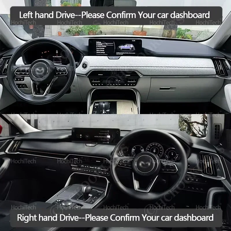 Car Dashboard Cover Avoid Light Pad Instrument Platform Cover Mat Carpet Accessorie For Mazda CX-60 2022 2023 2024 2025