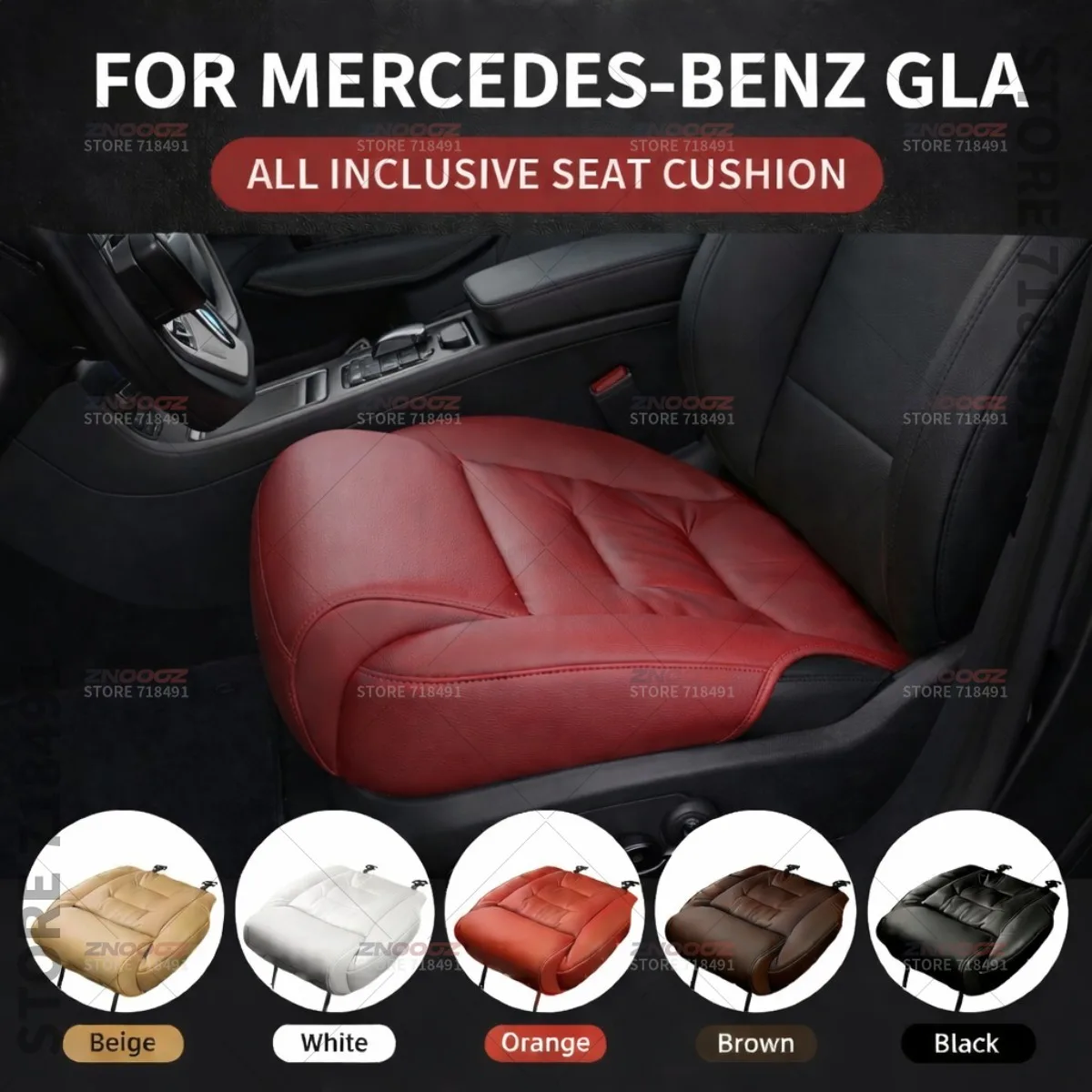 

Подушка-удлинитель для поддержки ног в сиденье автомобиля Mercedes-Benz GLA, накладка на сиденье из пены с эффектом памяти, аксессуары для интерьера