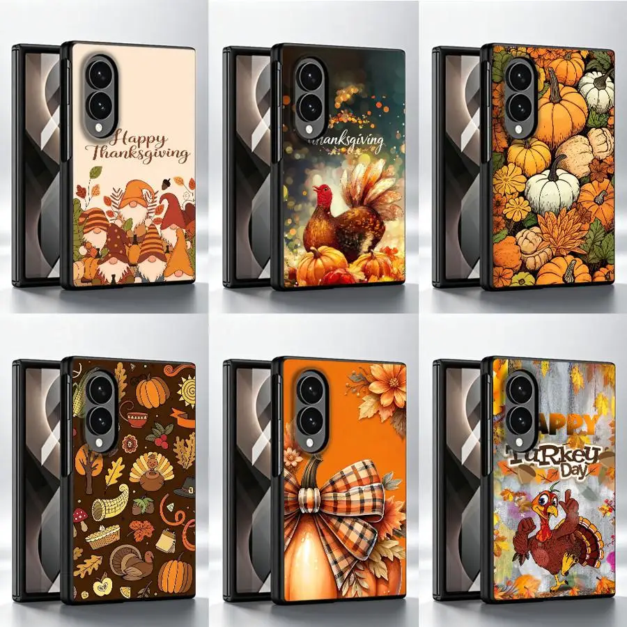Thanksgiving Glow Turkey Case for Samsung Galaxy 8 ZFold8 Ultra Z Fold 8 Z Fold8 Wide Phone Shell