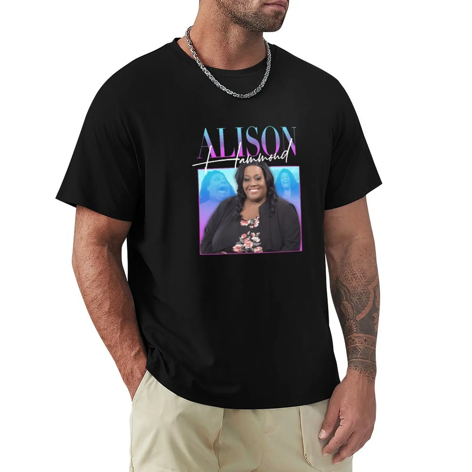 ALISON HAMMOND T-Shirt Work Basic Short Sleeve Top