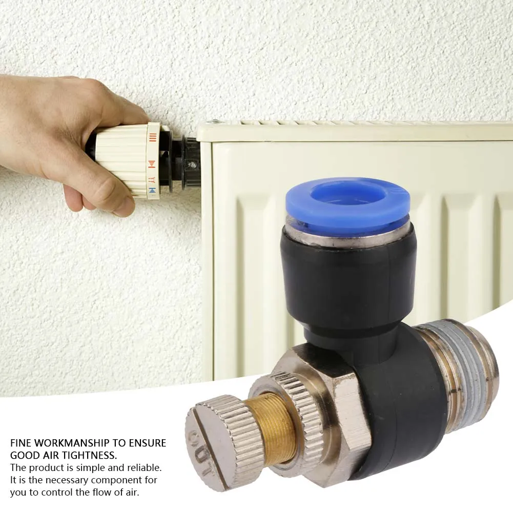 Pneumatic Fitting Valve Tube Air  Speed Controller Pipe Pneumatic Fitting Regulator Valve Pneumatic Regulator Valve