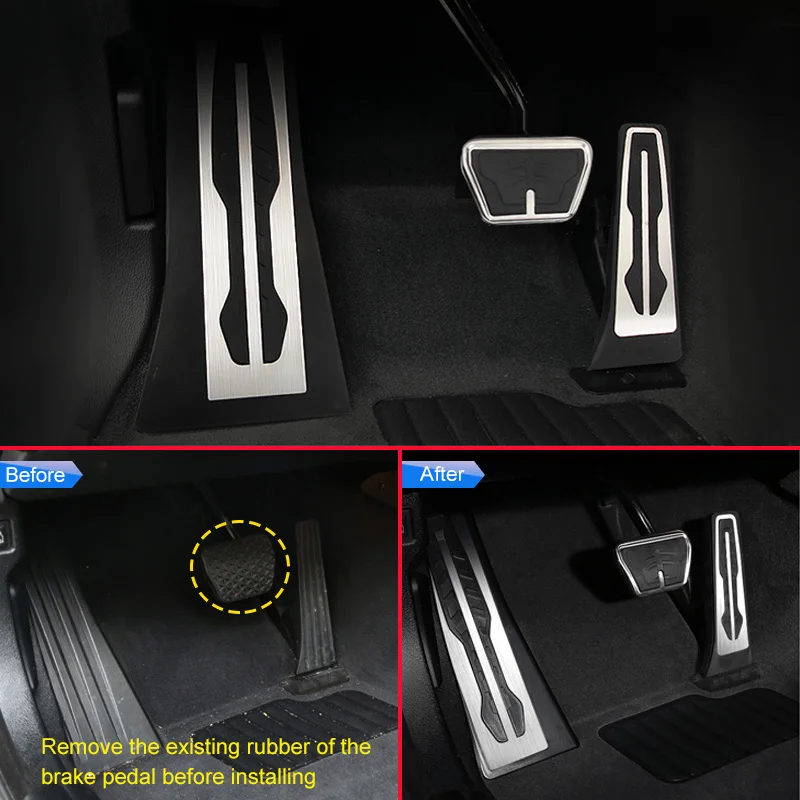 For BMW X5 X5M 2014-2018 / X6 X6M 2015-2019 LHD Car Footrest Dead Brake Gas Accelerator Pedal Pad Cover F15 F85 F16 F86