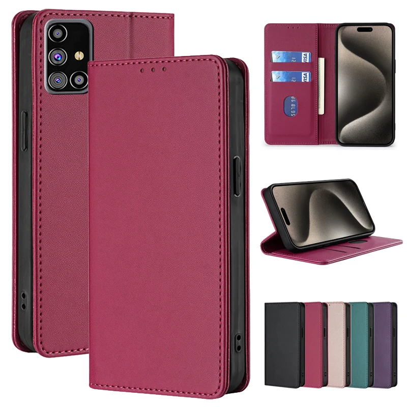 Leather Protective Case For Samsung Galaxy M62 M60S M54 M53 M52 M51 M40 M34 M33 M32 M31S M30S M23 M21S M20 M14 M13 M12 M11 4G 5G