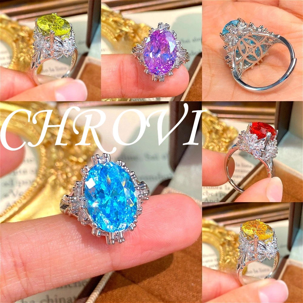 Luxury 925 Sterling Silver Snowflake Ring with Colored Gemstone Butterfly Bow Open Ring for Women, Versatile for Commuting