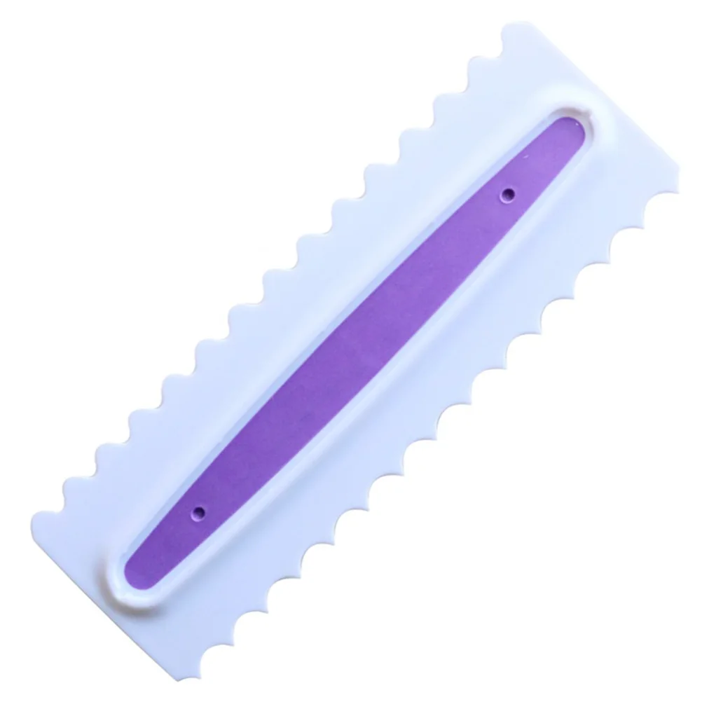 

3 Pcs Comb Cake Smoother Buttercream Spatulas Mousse Icing Comb Polisher Scraper Toothed Plastic Storage Textures