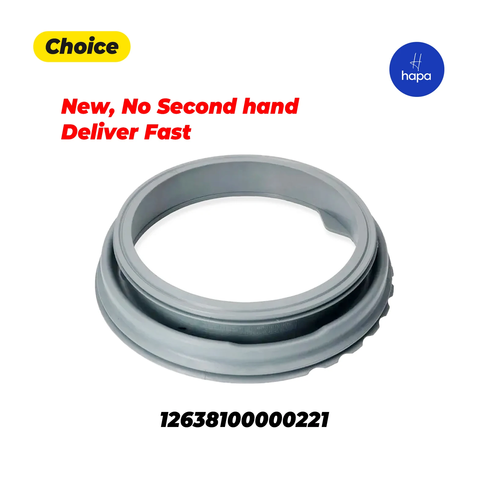 New Door Seal Ring 12638100000221 For Midea Washing Machine MG60-1032E(S) Viewing Window Pad Sealing Rubber Washer Parts