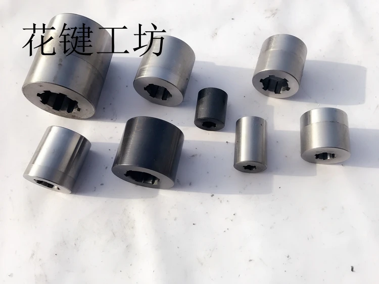 National standard rectangular spline shaft with shaft sleeve Outer diameter of spline shaft 14.16.20.22.25.30.32.335.40.42.50mm