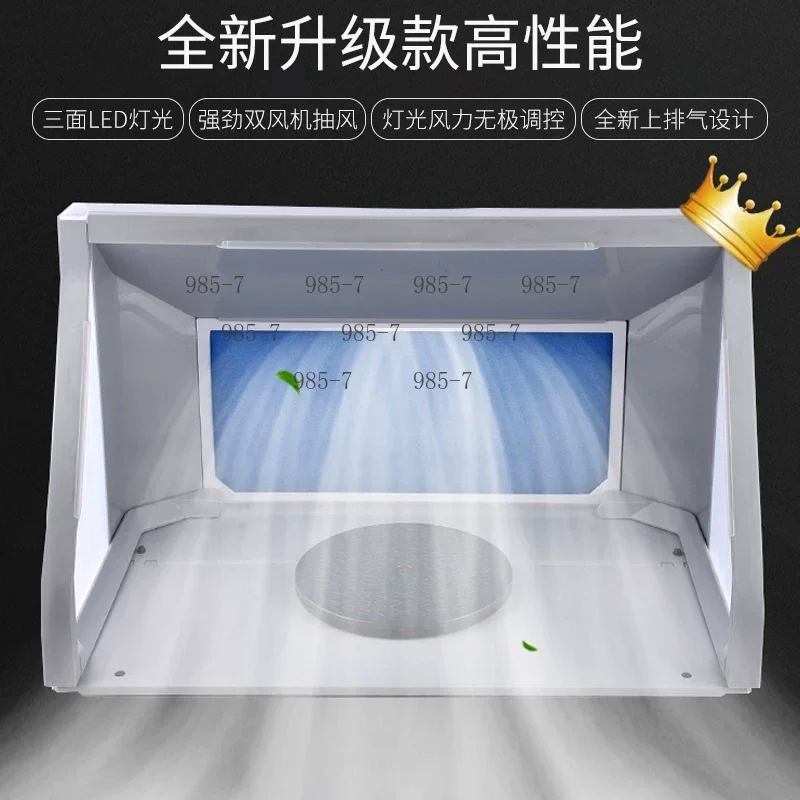 220V Paint Booth Exhaust Fan with Built-in Filter, Fresh Air Circulation Spray Paint Fume Extractor