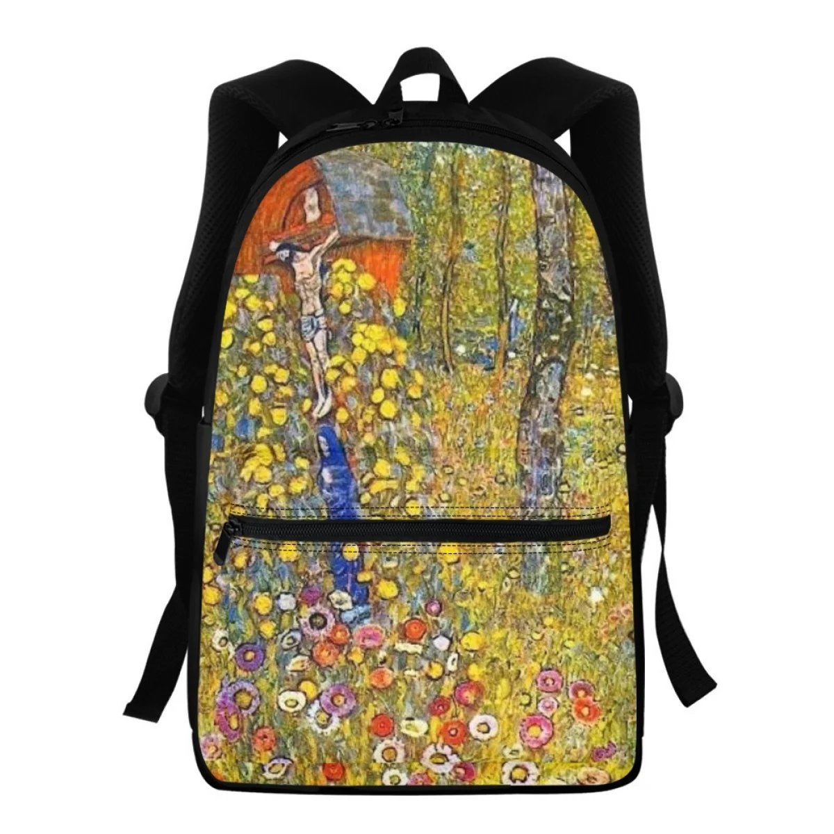 FORUDESIGNS Oil Painting By Gustav Klimt Print Schoolbags Women's Fashion Backpacks School Multipurpose Lightweight Rucksack