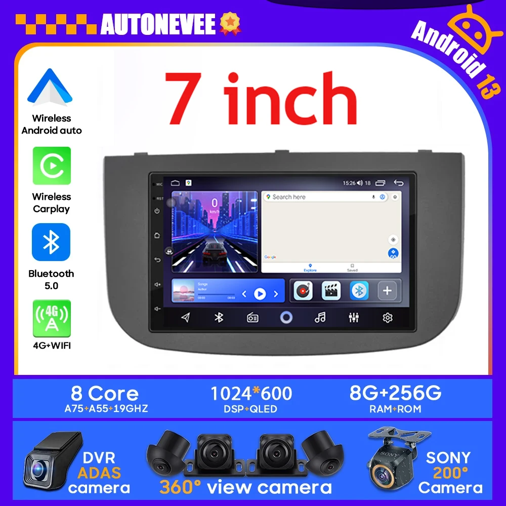 

Android 13 Car Radio For MITSUBISHI COLT Z30/Z30G/Z3B/Z3V 2007 - 2012 GPS Navigation Carplay Android Auto Multimedia Player 4G