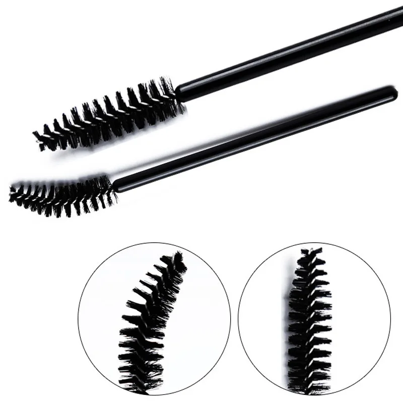 50pcs Disposable Makeup Brush Eyelash Microbrush Mascara Wands Cosmetics Applicator Eyebrow Micro Brush Lash Extension Supplies