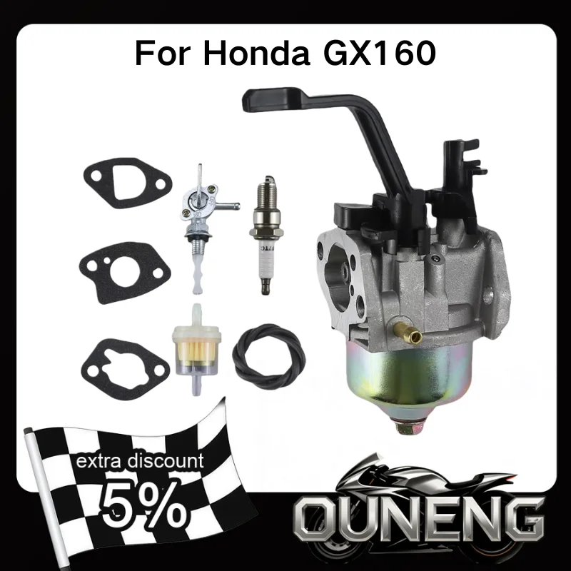 

For Honda GX160 GX168 GX200 5.5HP 6.5HP 168F 4 Stroke Engine 2KW-3KW Generator Carburetor Carb