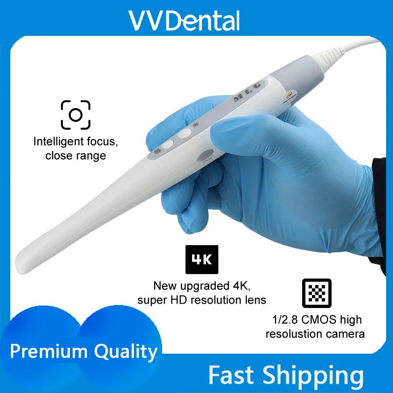 

VVDental USB Intraoral Camera 4K HD Smart Focus Intra-oral Camera High Resolution for Oral Examination Camera CMOS Dentistry