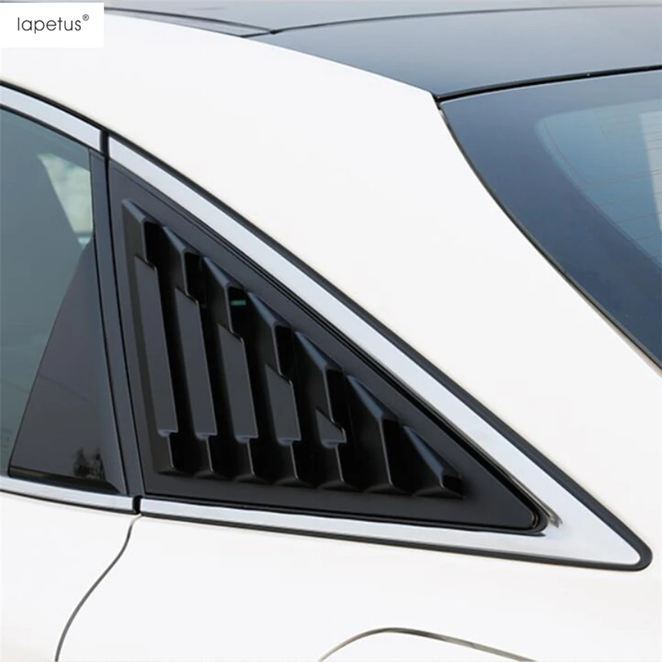 Rear Window Shutter Triangle Deflector Decoration Cover Trim For Toyota Avalon 2019 -2023 Matte Black / Carbon Fiber Accessories