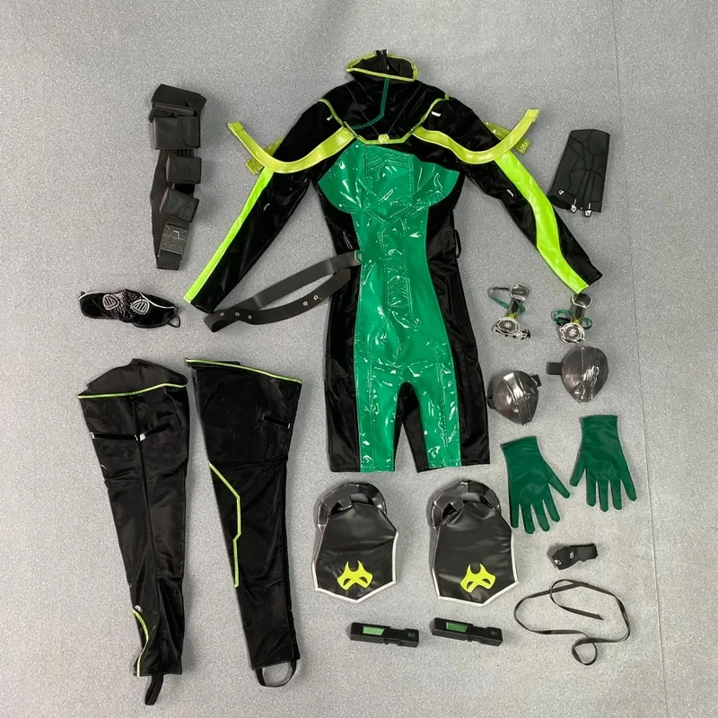 

ABC123Viper Cosplay Costume VALORANT Jumpsuits Wig Viper Masquerade Women Costumes Halloween Party Role Playing 5,j'8.k/4\