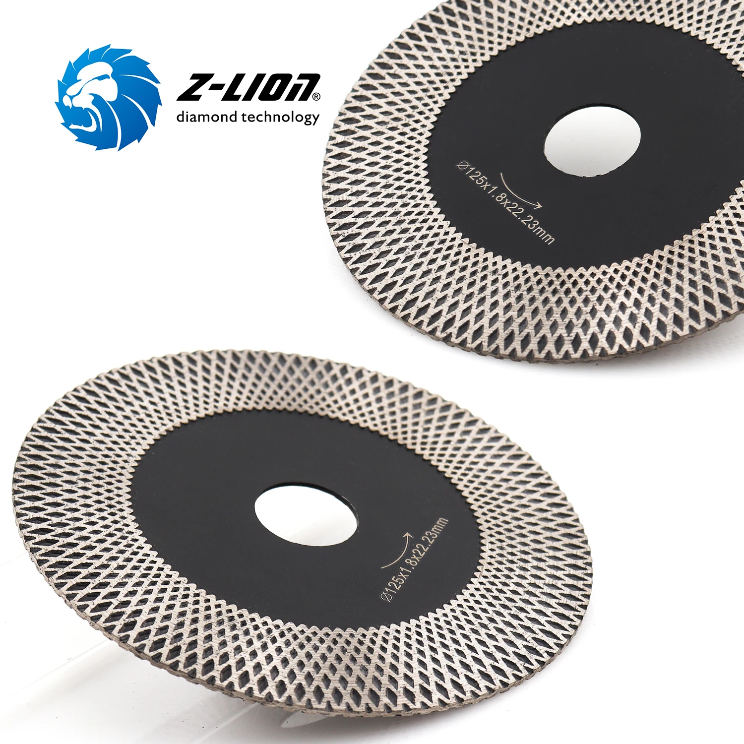 Z-LION 1pc 115mm/125mm Diamond Cutting Disc Dry Diamond Circular Saw Blade For Tile Ceramic Marble