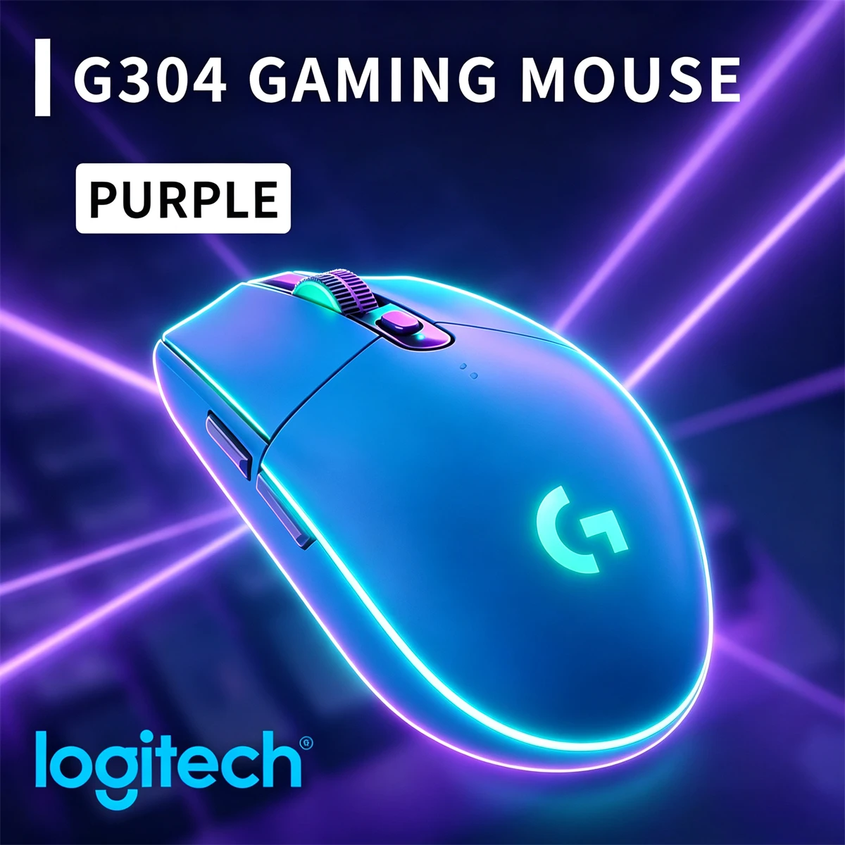 Logitech G304 LIGHTSPEED Wireless Mouse 12000 DPI Hero Sensor Ultra-Light 99g Long Battery Gift for Gamer PC Laptop