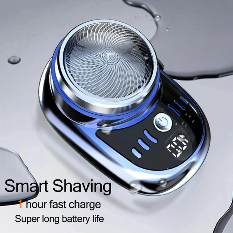 Electric Shaver USB Rechargeable Digital Display Men Travel Portable Detachable Shaver Beard Hair Trimmer