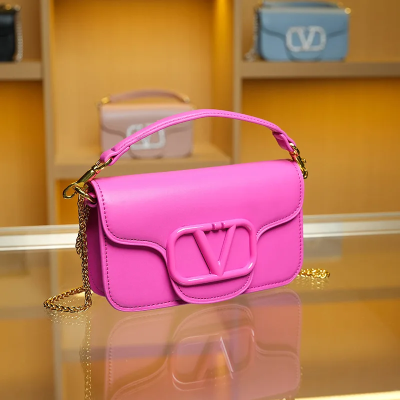 

Новая весенняя сумка-кроссбоди 2026 года с цепочкой, цвета пурпурный, элегантный модный подарок для женщин