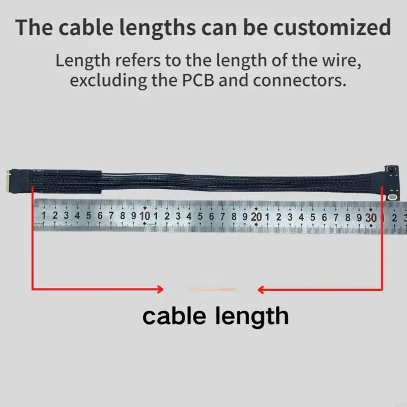 D0UA M.2 a Oculink SFF8611 Cable conversión Transferencia datos eficiente plateado