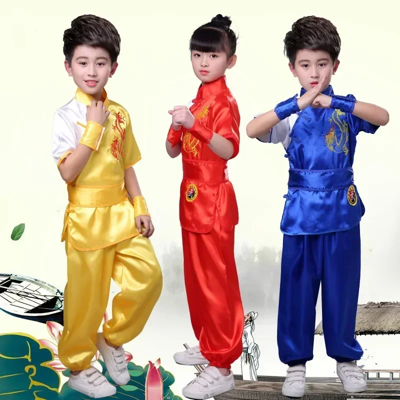 Girl Wushu Suit Traditional Chinese Clothing Performance Kids Kung Fu Martial Art Uniform Boy Tai Chi Costume Children\'s Sets