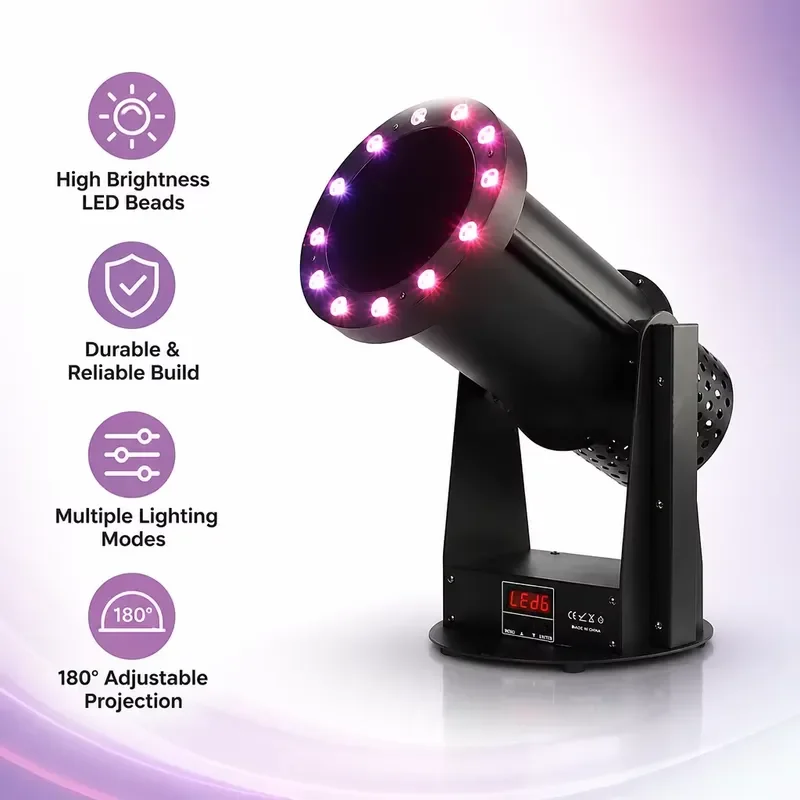 for HAT 1200W AC110-220V LED RGB DMX Controlled Electric Rainbow Confetti Machine for Stage Wedding Props Effects